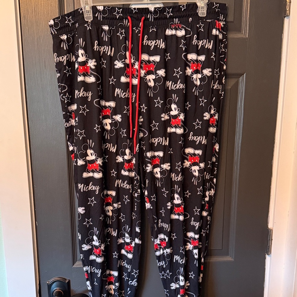 Disney Black and Gray Pajama Pants